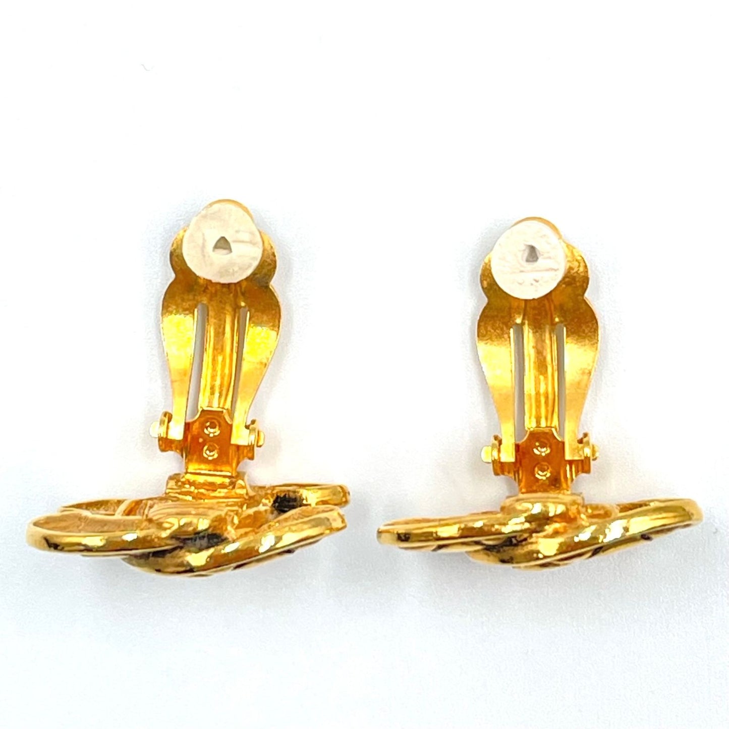 Chanel CC Logo Gold Plated Earrings — view 4