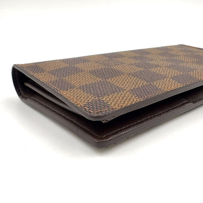 Louis Vuitton Portefeuille Brazza Damier Ebene Brown Bifold Wallet — view 6