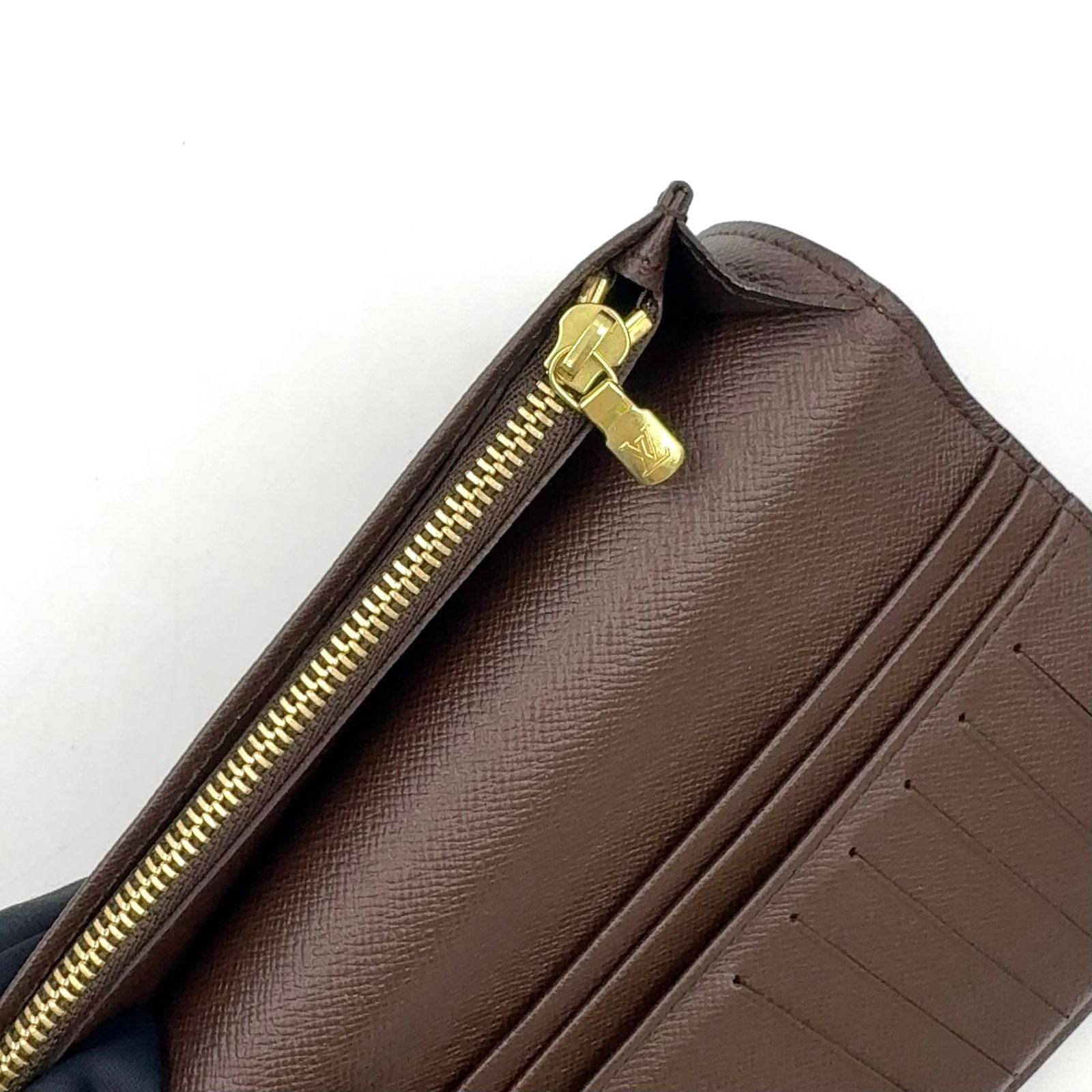 Louis Vuitton Portefeuille Brazza Damier Ebene Brown Bifold Wallet — view 8