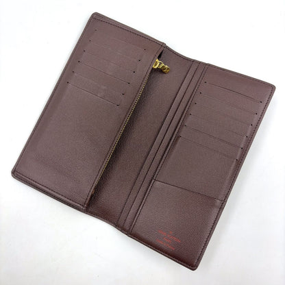 Louis Vuitton Portefeuille Brazza Damier Ebene Brown Bifold Wallet — view 3