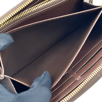 Louis Vuitton Zippy Wallet Damier Ebene Brown Round Gold — view 8