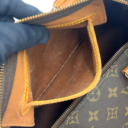 Louis Vuitton Speedy 35 Monogram Leather Brown Handbag Gold — view 8