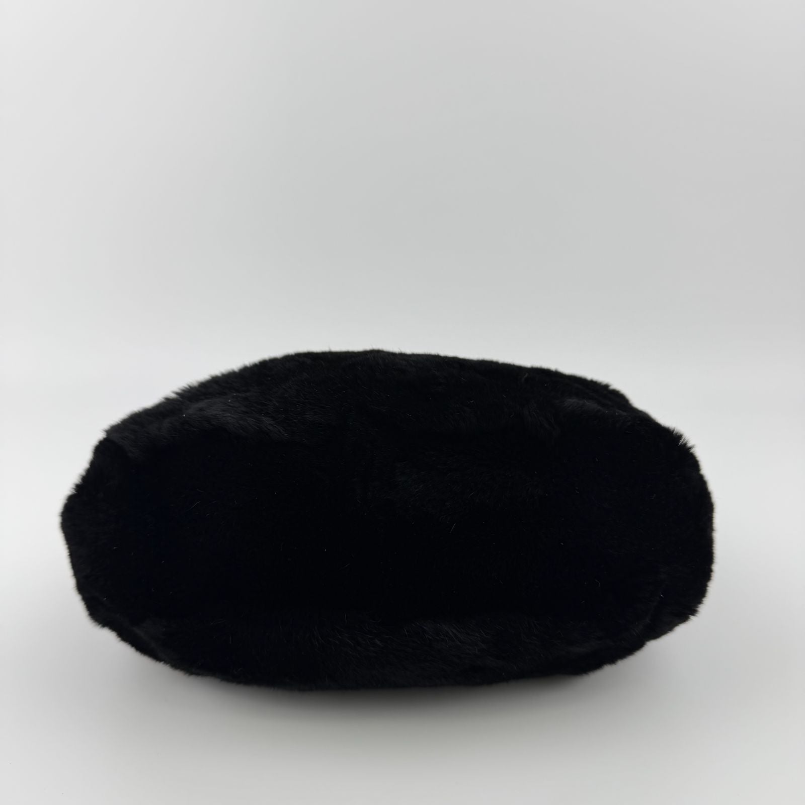 Chanel CC Logo Handbag Black Rabbit Vintage — view 8