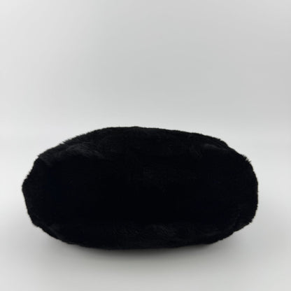 Chanel CC Logo Handbag Black Rabbit Vintage — view 8
