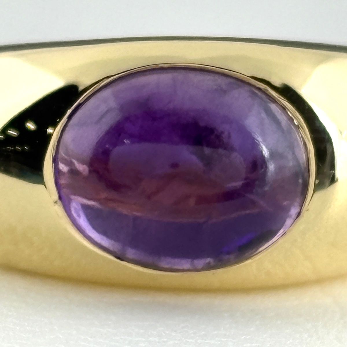 Tiffany & Co Amethyst Ring YG Yellow Gold — view 2