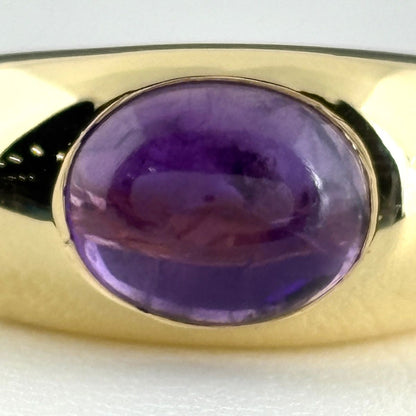 Tiffany & Co Amethyst Ring YG Yellow Gold — view 2