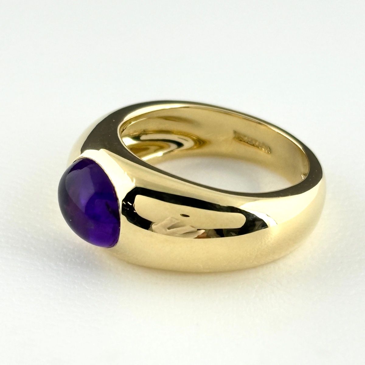 Tiffany & Co Amethyst Ring YG Yellow Gold — view 3