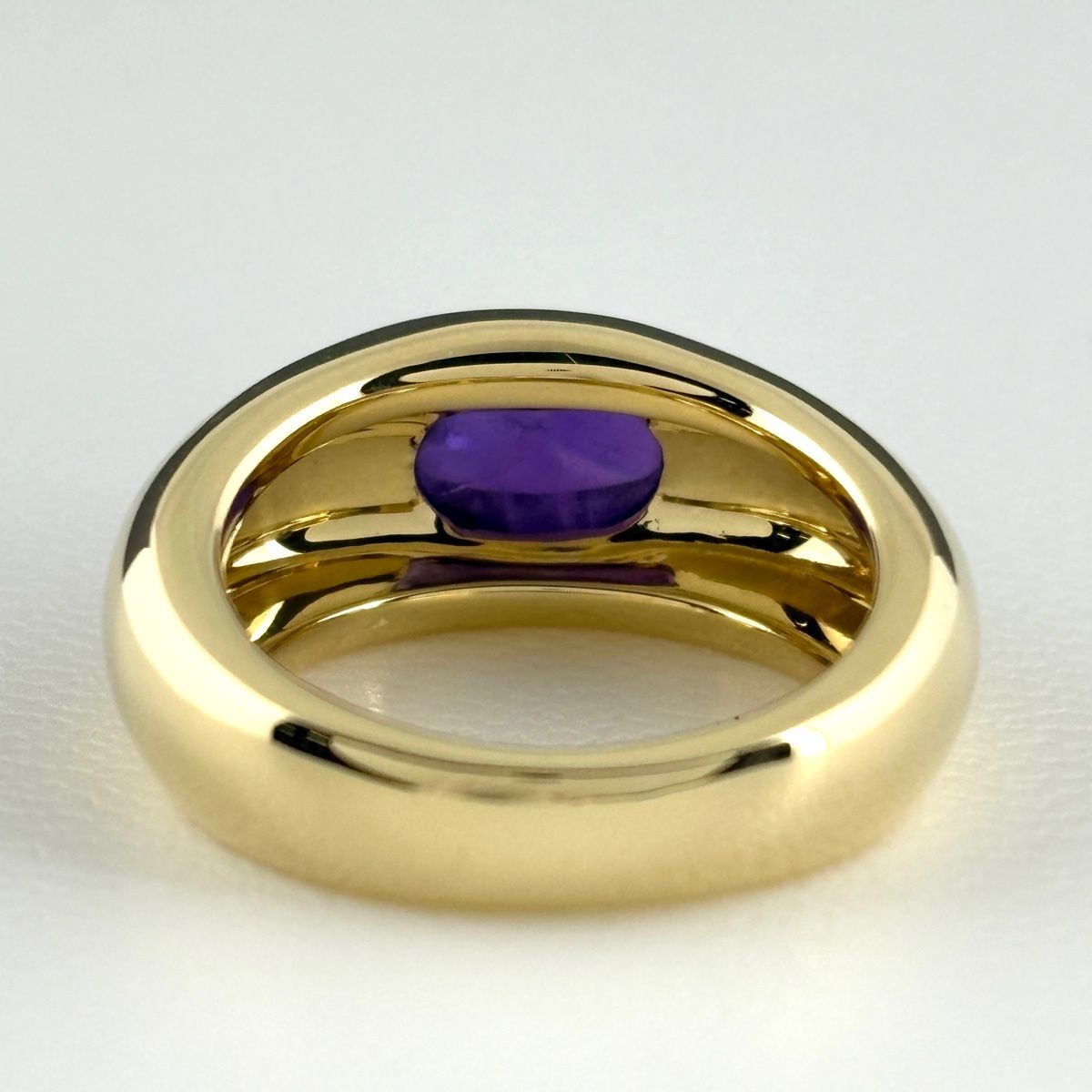 Tiffany & Co Amethyst Ring YG Yellow Gold — view 4