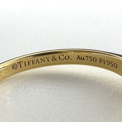 Tiffany & Co Setting Engagement Ring YG Yellow Gold Platinum Diamond Solitaire — view 6