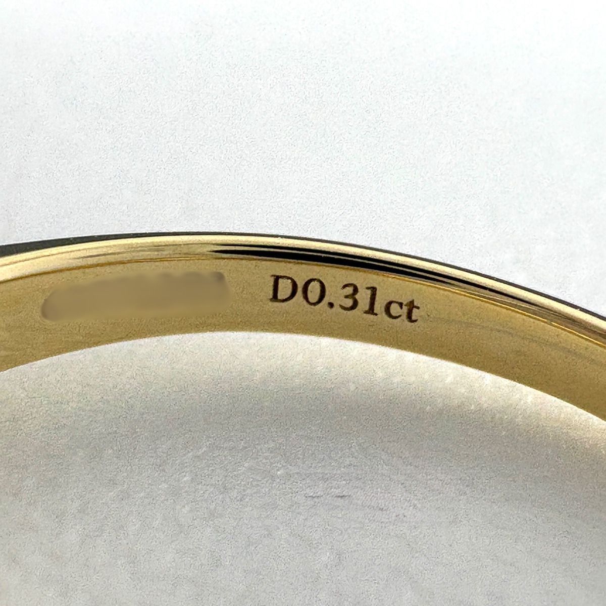 Tiffany & Co Setting Engagement Ring YG Yellow Gold Platinum Diamond Solitaire — view 7