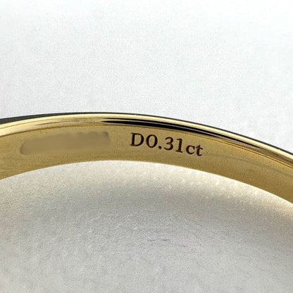 Tiffany & Co Setting Engagement Ring YG Yellow Gold Platinum Diamond Solitaire — view 7