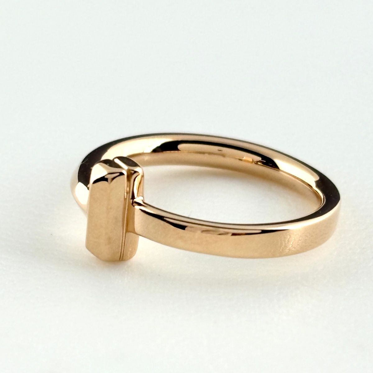 Tiffany & Co T One Narrow Ring PG Pink Gold — view 2