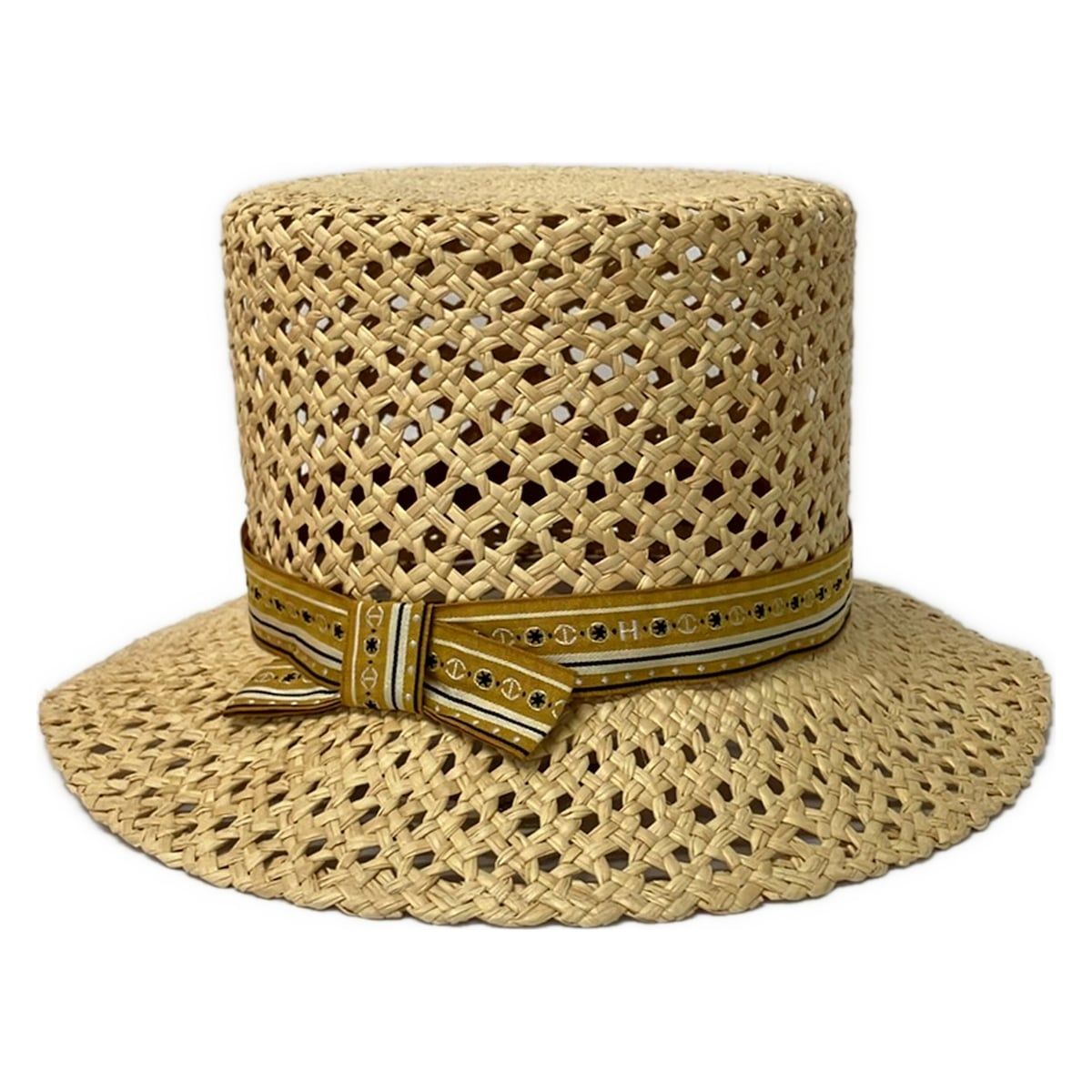 Hermes Hat 58 Beige Straw — view 2