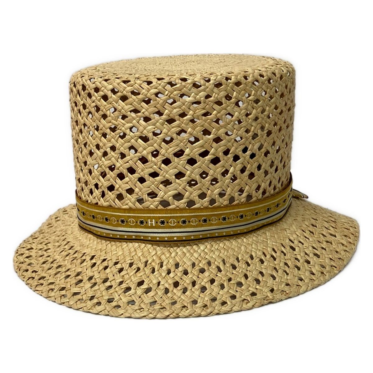 Hermes Hat 58 Beige Straw — view 4