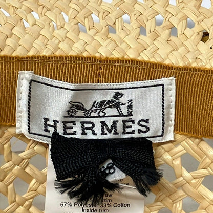 Hermes Hat 58 Beige Straw — view 5