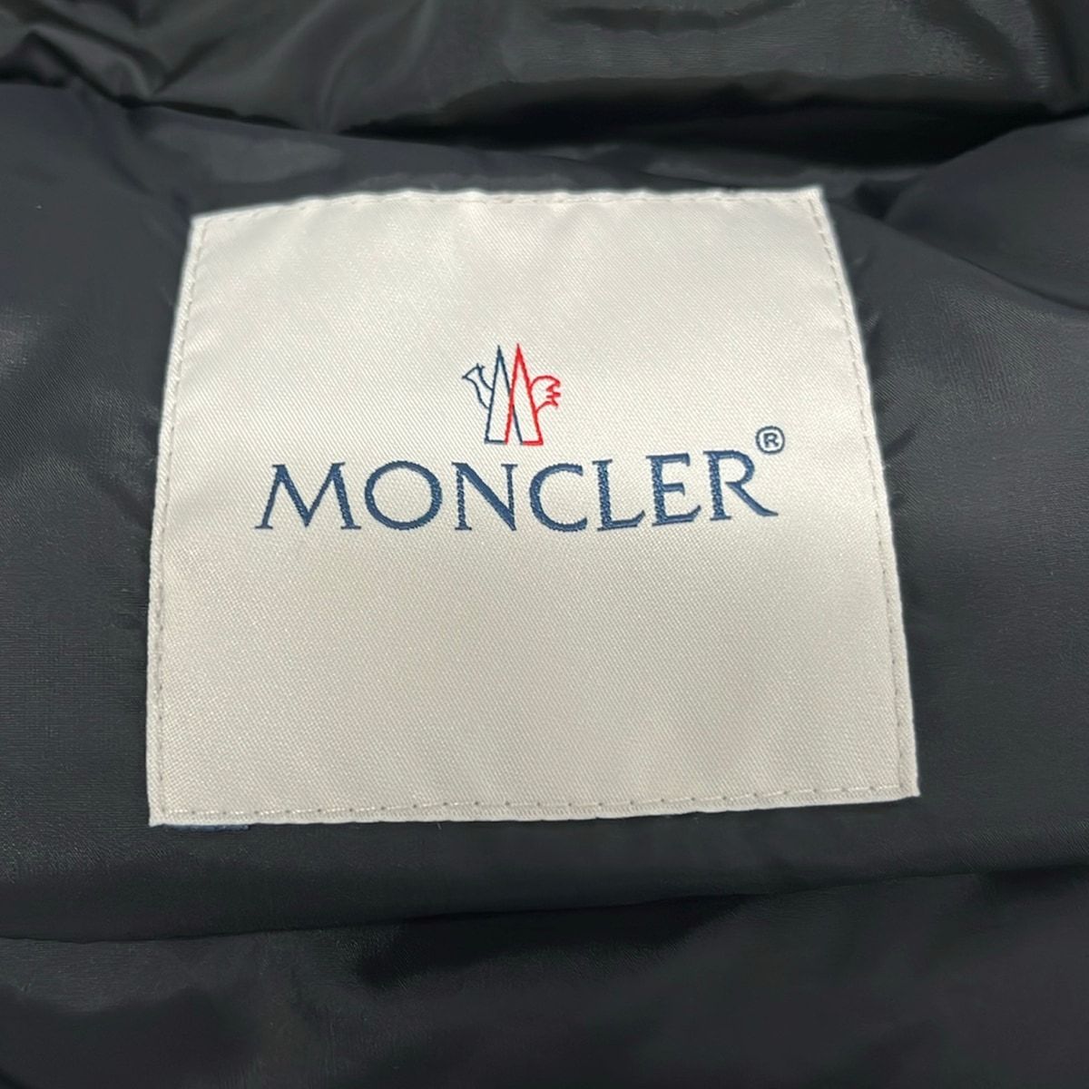 Moncler Down Jacket Coat 1 S Viburnum Black Long Sleeve Zip Up Ruffle Different — view 3