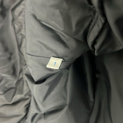 Moncler Down Jacket Coat 1 S Viburnum Black Long Sleeve Zip Up Ruffle Different — view 7