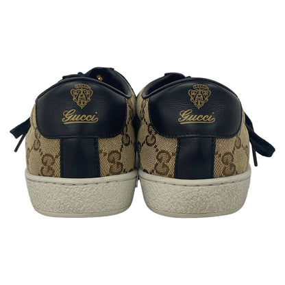 Gucci Sneakers 37.5 GG Pattern Beige Dark Brown Leather — view 3