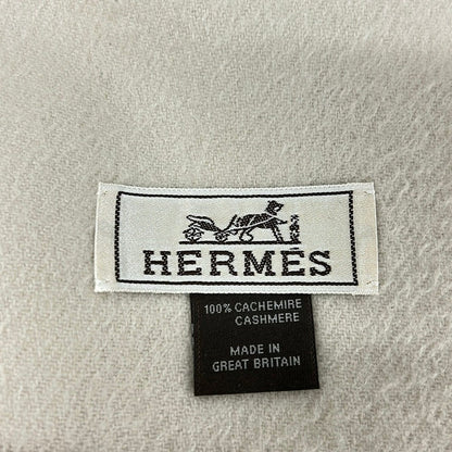 Hermes Scarf Recto Verso Ivory Cashmere — view 2