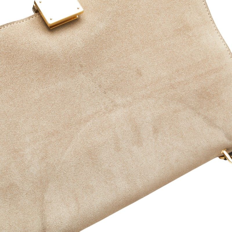 Celine Trapeze 2-Way Shoulder Bag Black Gray Navy Leather Suede — view 4
