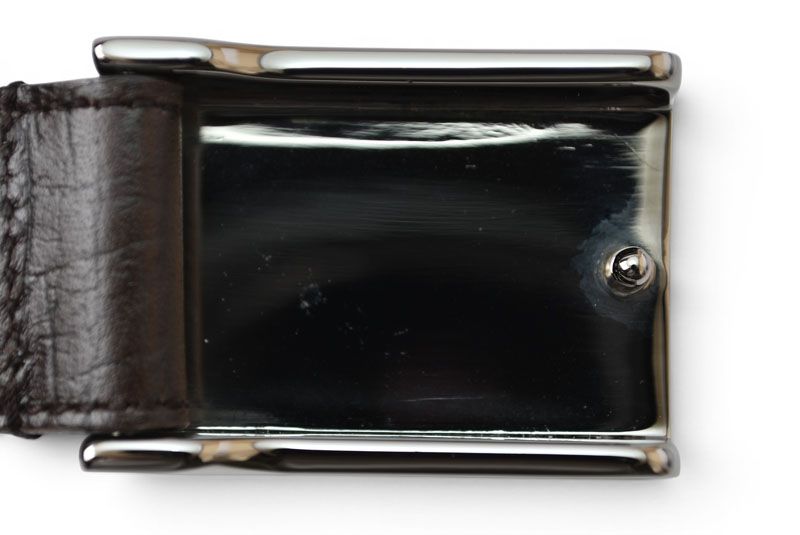 Gucci Belt 95 Leather Sherry Line Dark Brown Green Red — view 6