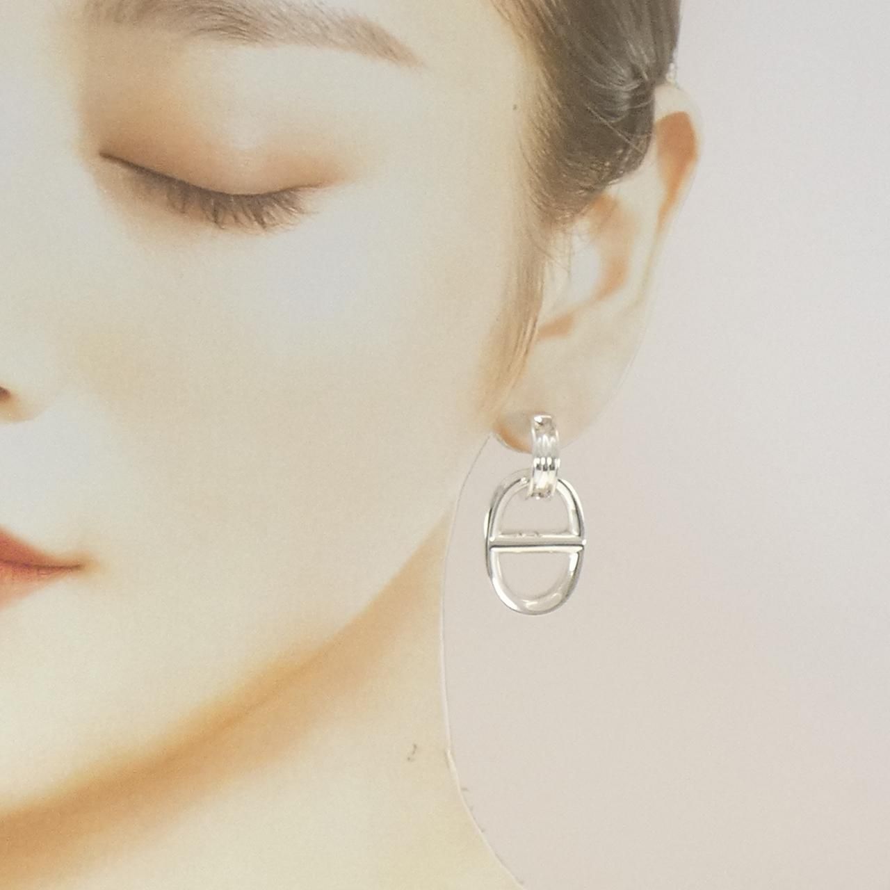 Hermes 925 Earrings Silver — view 4