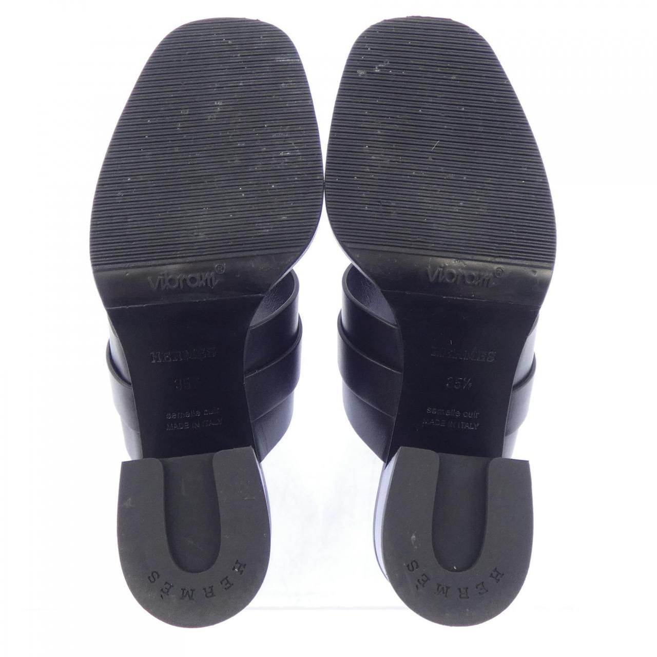 Hermes Glenan Sandals Black — view 4