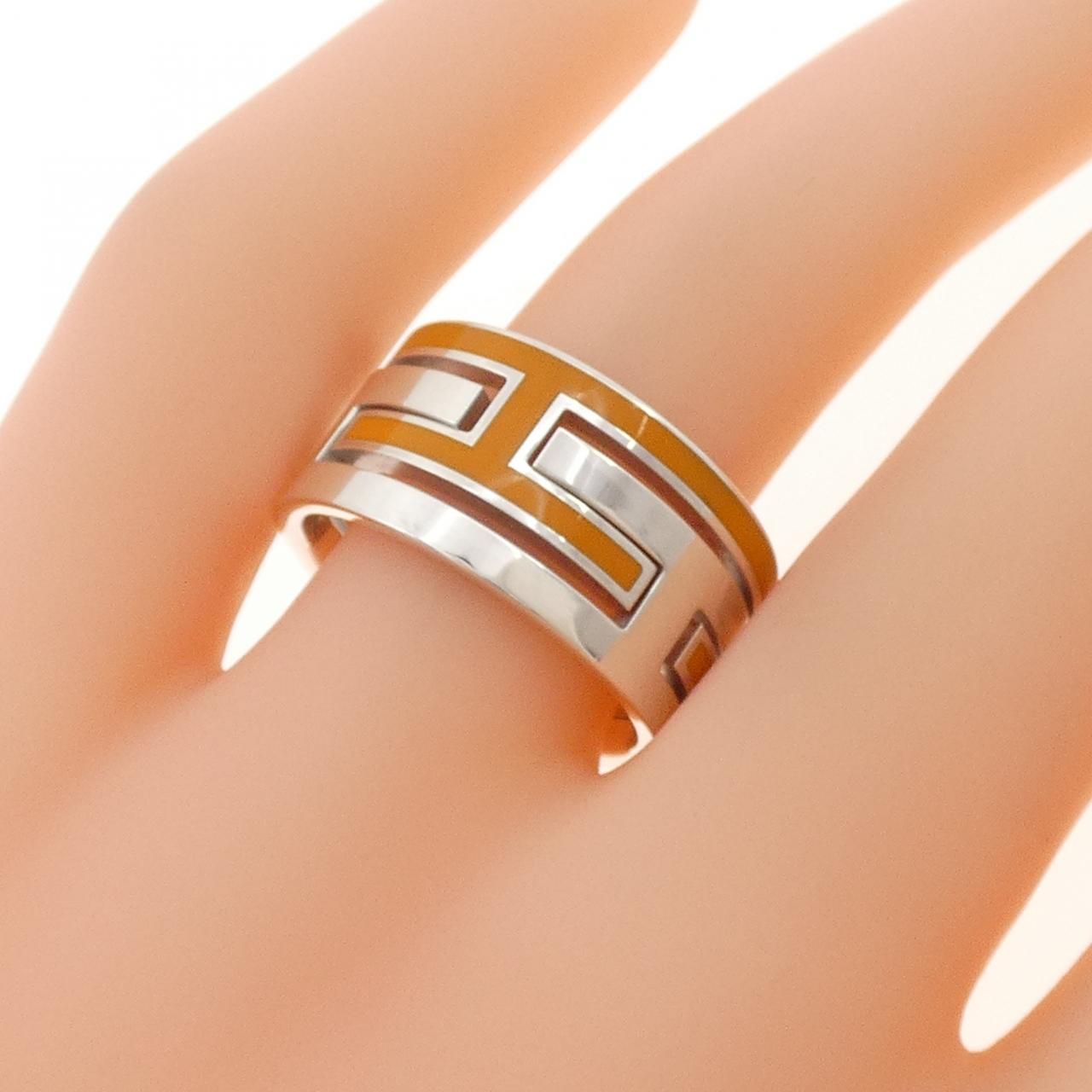 Hermes M-bh Ring Beige