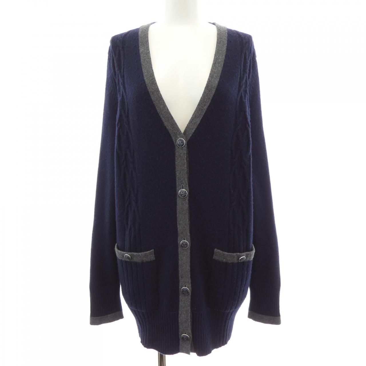 Chanel Long Cardigan Navy