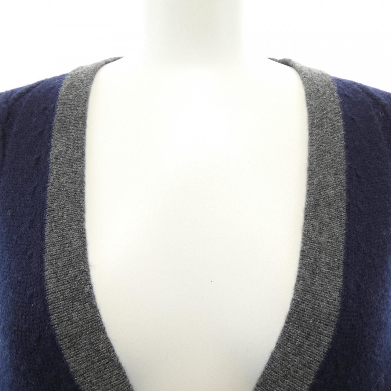 Chanel Long Cardigan Navy — view 6