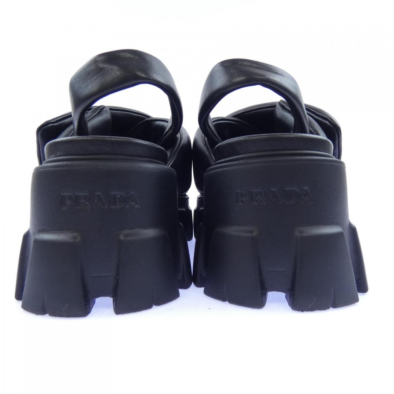 Prada Monolith Sandals Triangle Logo — view 5