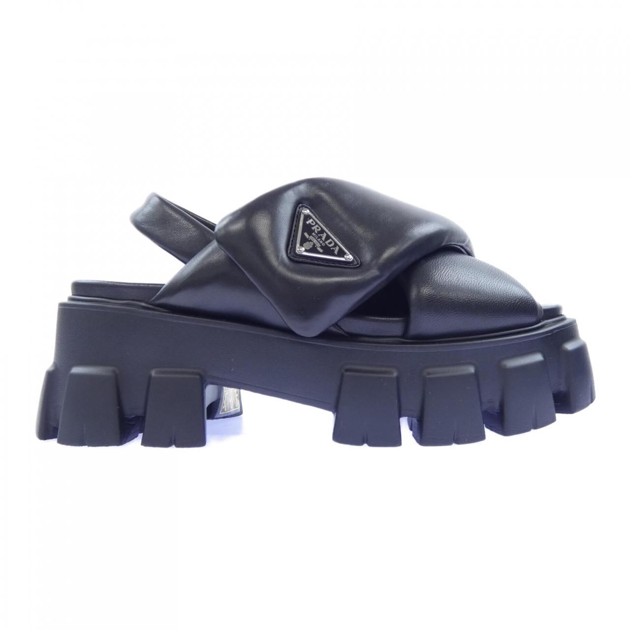 Prada Monolith Sandals Triangle Logo