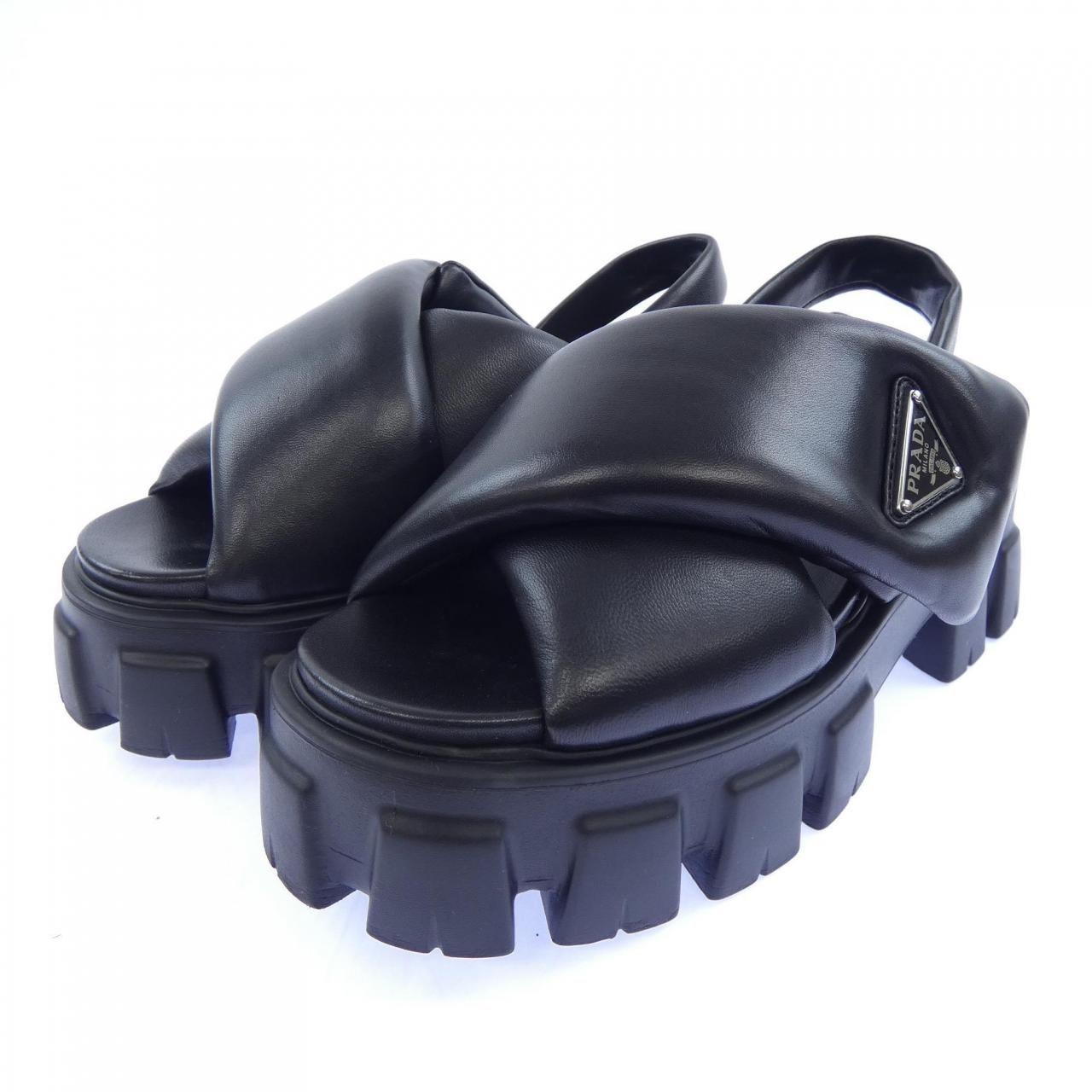 Prada Monolith Sandals Triangle Logo — view 3