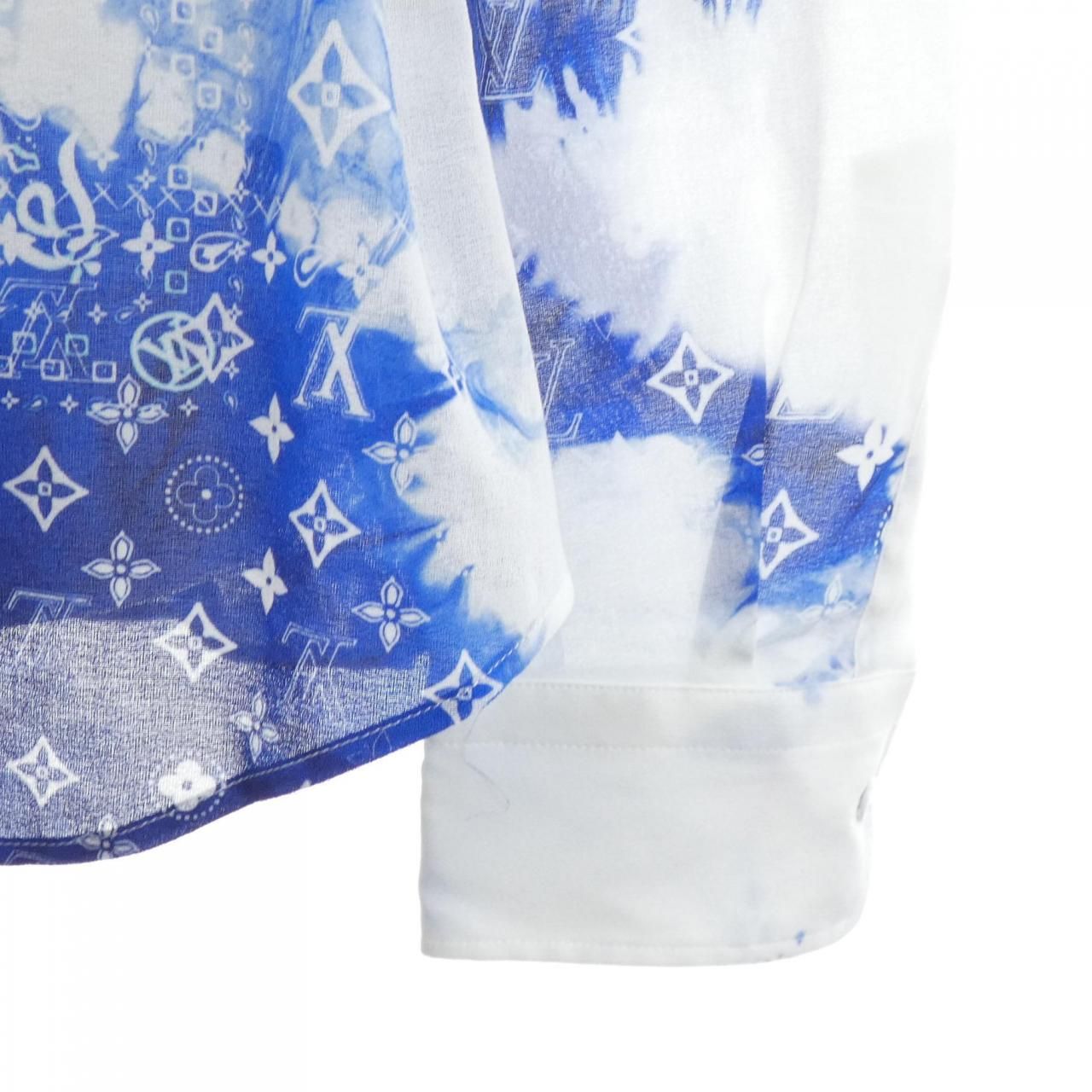 Louis Vuitton Monogram Bandana Hook Detail Long Sleeve Shirt — view 6