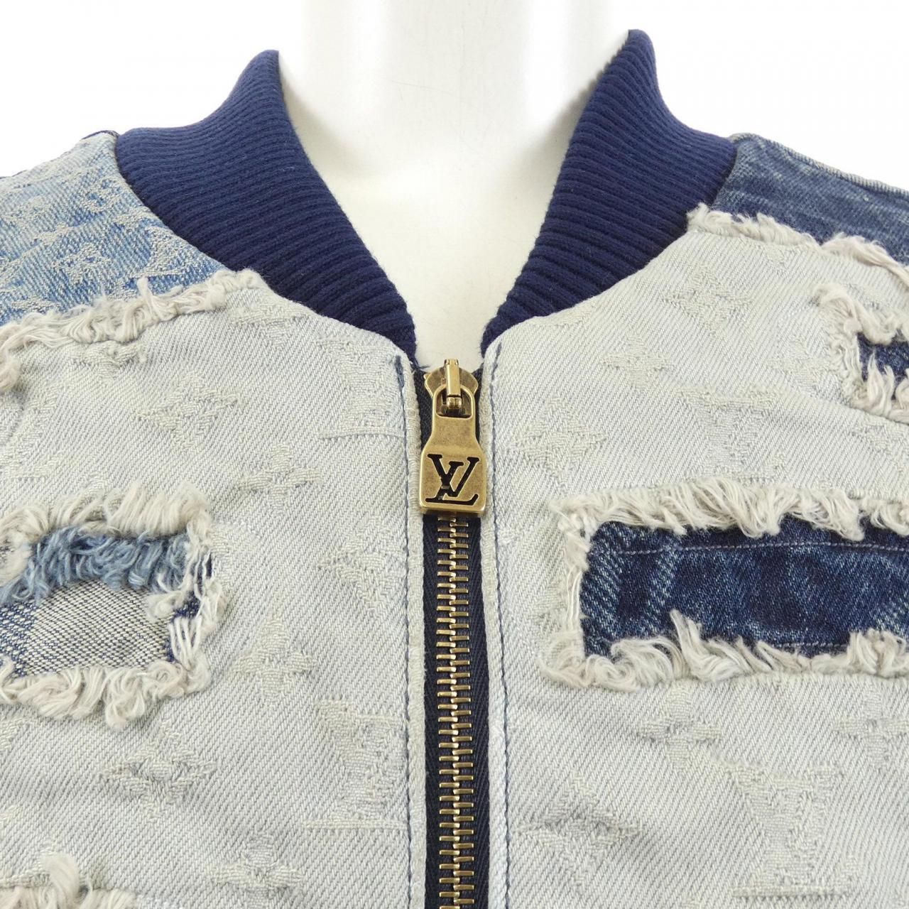 Louis Vuitton Patchwork Denim Bomber Jacket — view 5