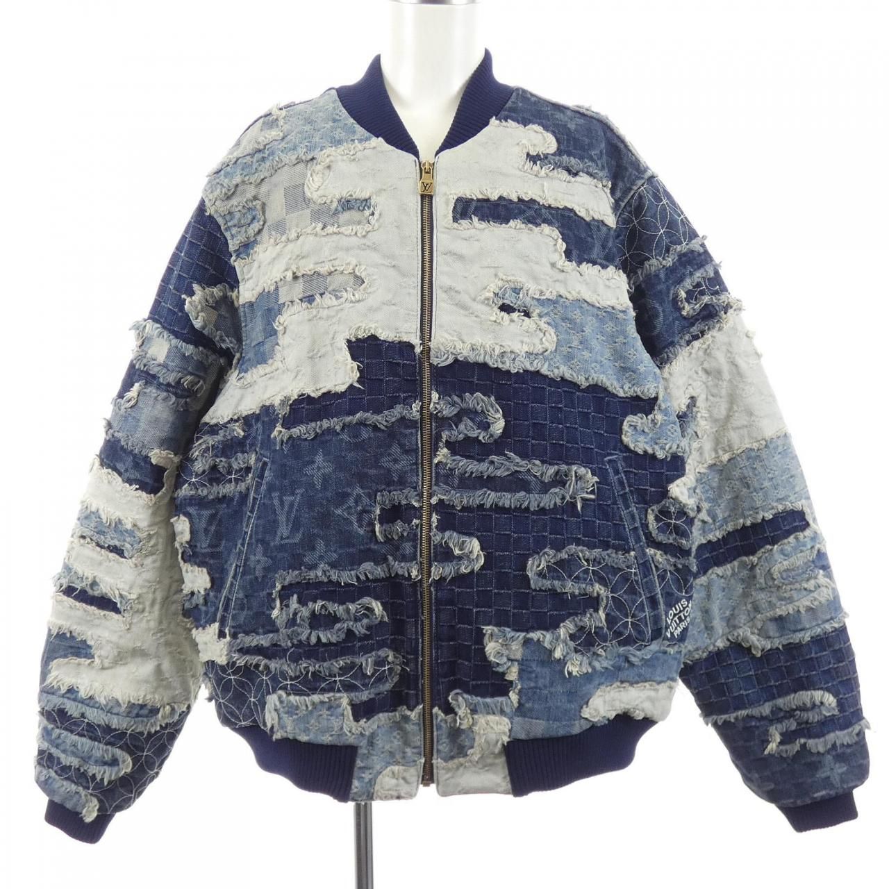 Louis Vuitton Patchwork Denim Bomber Jacket