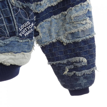 Louis Vuitton Patchwork Denim Bomber Jacket — view 6