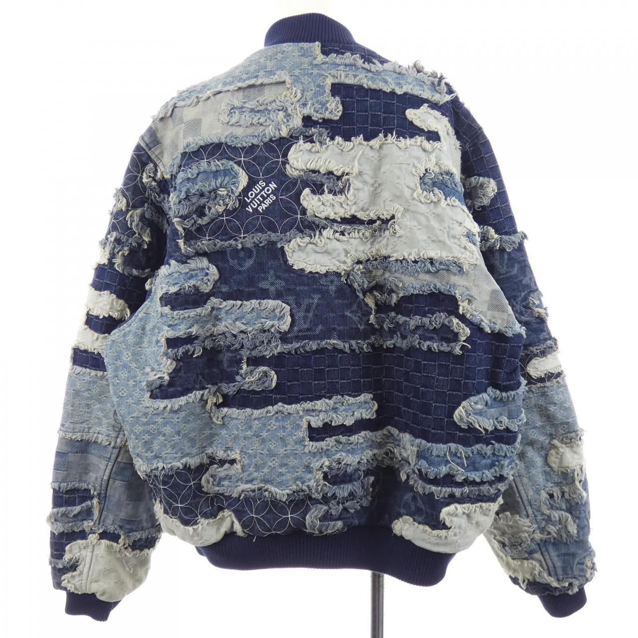 Louis Vuitton Patchwork Denim Bomber Jacket — view 2