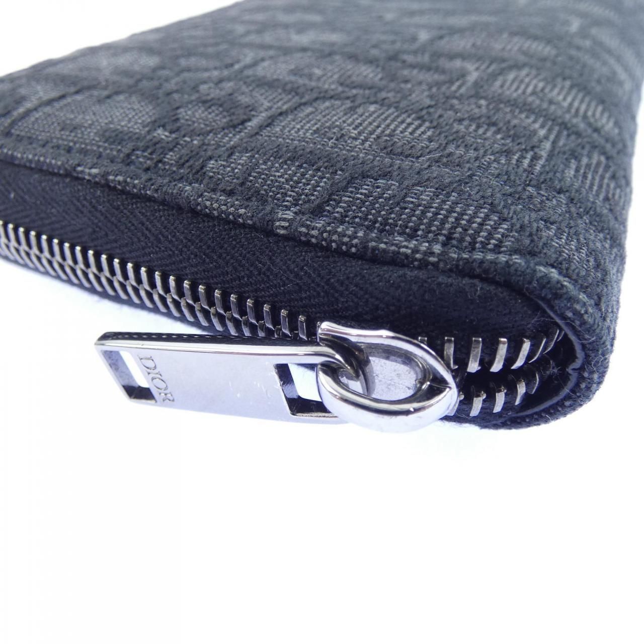 Dior Oblique Jacquard Long Zip Wallet — view 3