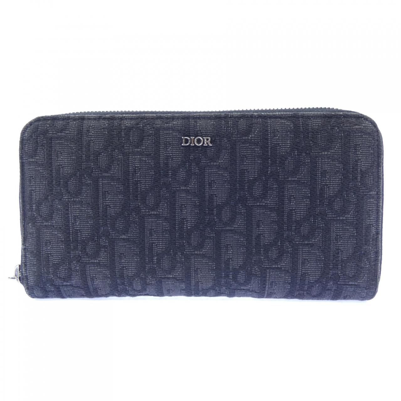 Dior Oblique Jacquard Long Zip Wallet