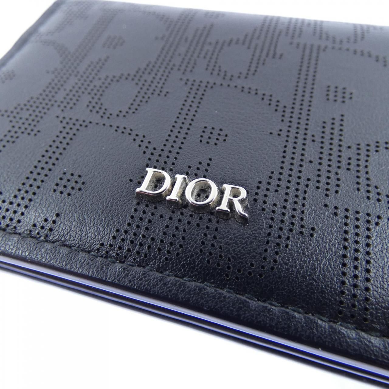 Dior Card Case Card Holders Black — view 3
