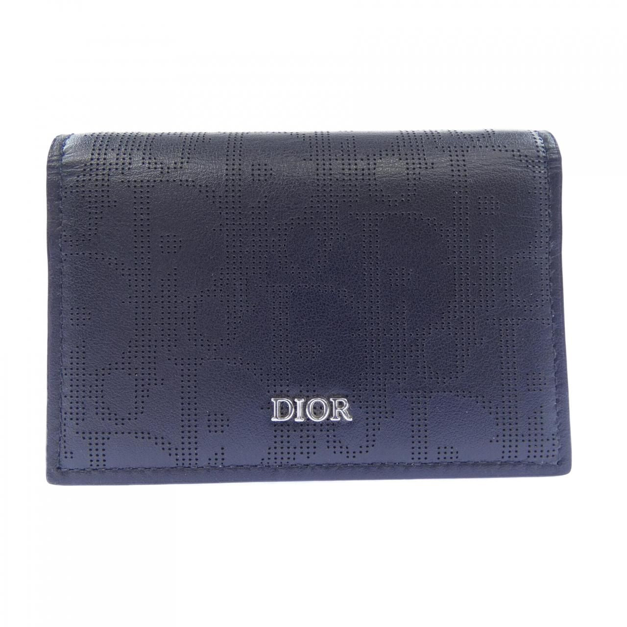Dior Card Case Card Holders Black