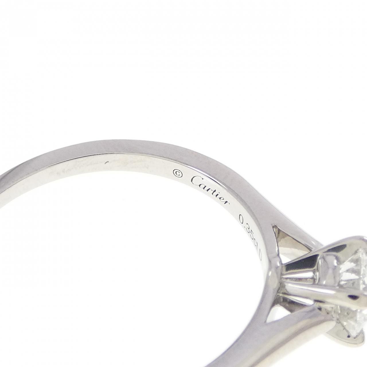 Cartier Solitaire Ring Silver — view 4