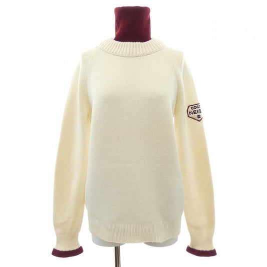 Chanel Knit Sweater White