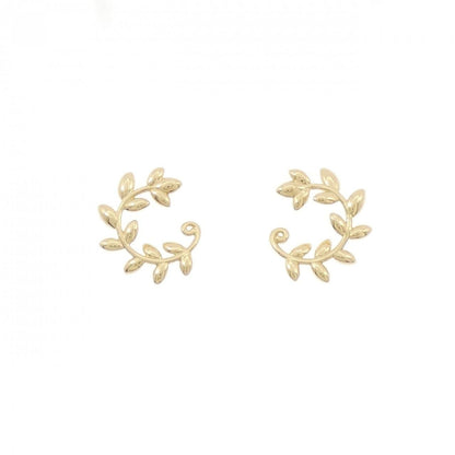 Tiffany & Co Olive Leaf Bypass Hoop Small Earrings