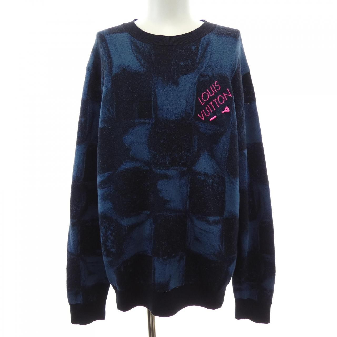 Louis Vuitton Damier Salt Jacket Mock Neck Knit