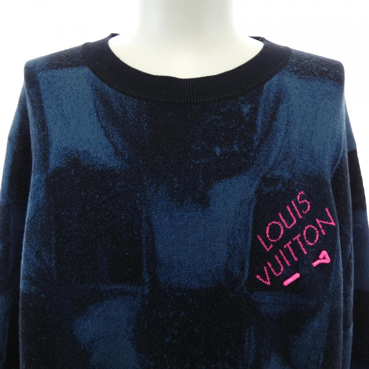 Louis Vuitton Damier Salt Jacket Mock Neck Knit — view 5
