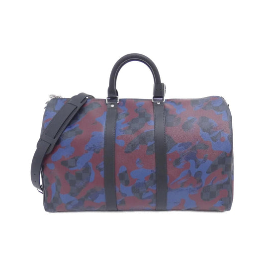 Louis Vuitton Damier Cobalt Camouflage Keepall Bandouliere 45 cm Boston Bag