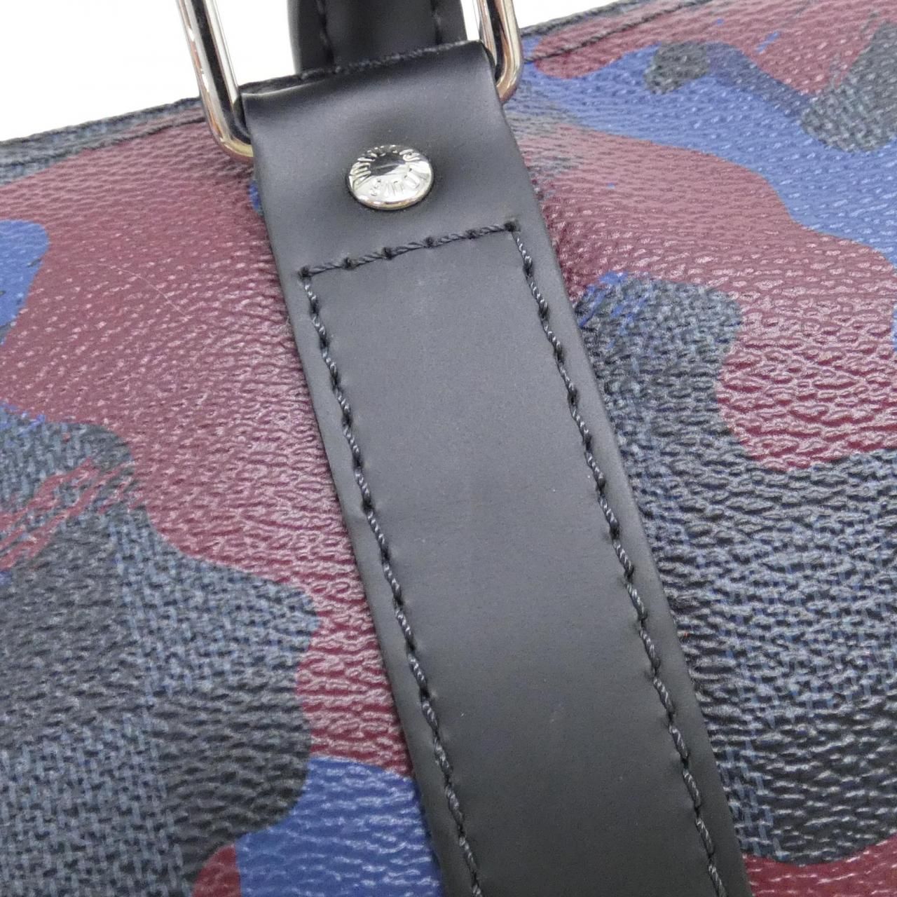 Louis Vuitton Damier Cobalt Camouflage Keepall Bandouliere 45 cm Boston Bag — view 6