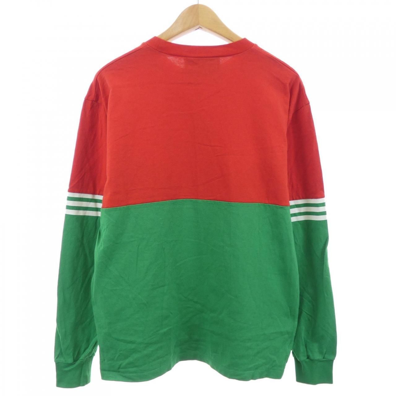 Gucci Adidas T-Shirt Green — view 2